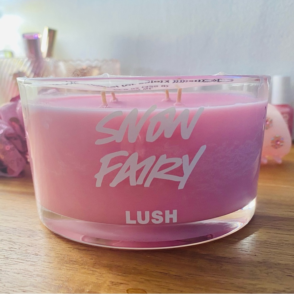 Large Snow Fairy Candle